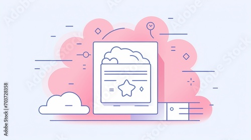 Innovative Business Strategies: Thin Line Icon Vector Illustration for Corporate Success and Growth in Modern Management and Technology