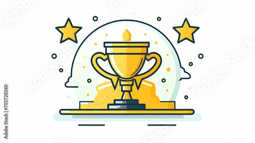 Innovative Business Strategies: Thin Line Icon Vector Illustration for Corporate Success and Growth in Modern Management and Technology