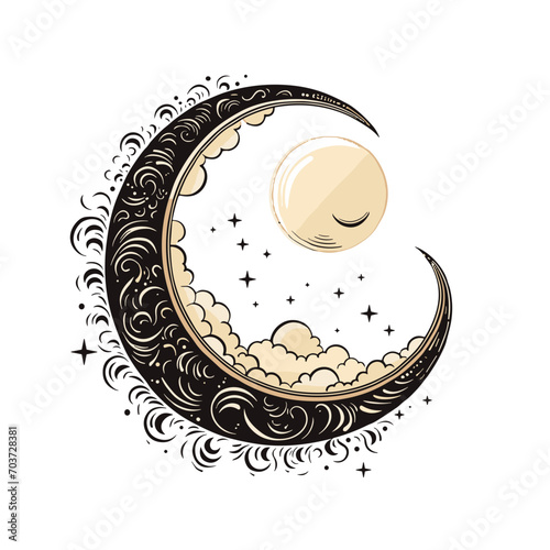 Moon svg, moon png, summer clipart, clipart, moon illustration, palm, tree, beach, tropical, vector, summer, illustration, island, silhouette, sea, sun, nature, travel, ocean, sunset, design, sky, lan