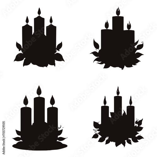 candle, christmas, flame, fire, decoration, vector, celebration, holiday, light, illustration, candles, burning, design, birthday, wax, xmas, candlelight, winter, bright, ornament, object, glow, flowe