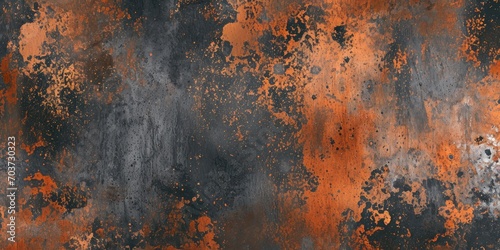 Grunge Background Texture in the Style Rust Orange and Dark Grey - Amazing Grunge Wallpaper created with Generative AI Technology