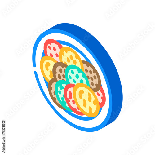briam greek cuisine isometric icon vector. briam greek cuisine sign. isolated symbol illustration