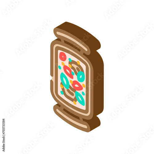 ossobuco stew italian cuisine isometric icon vector. ossobuco stew italian cuisine sign. isolated symbol illustration