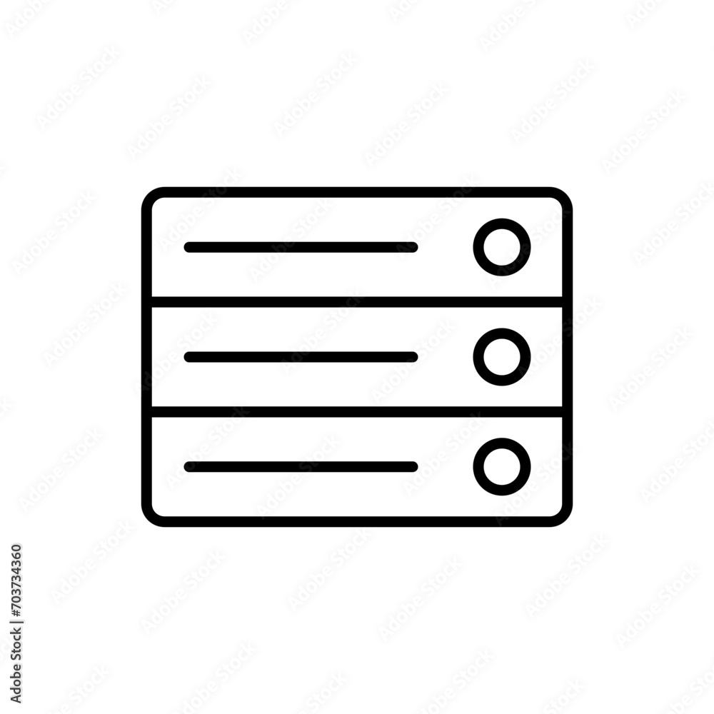 Database outline icons, minimalist vector illustration ,simple transparent graphic element .Isolated on white background Database outline icons, minimalist vector illustration ,simple transparent graphic element .Isolated on white background