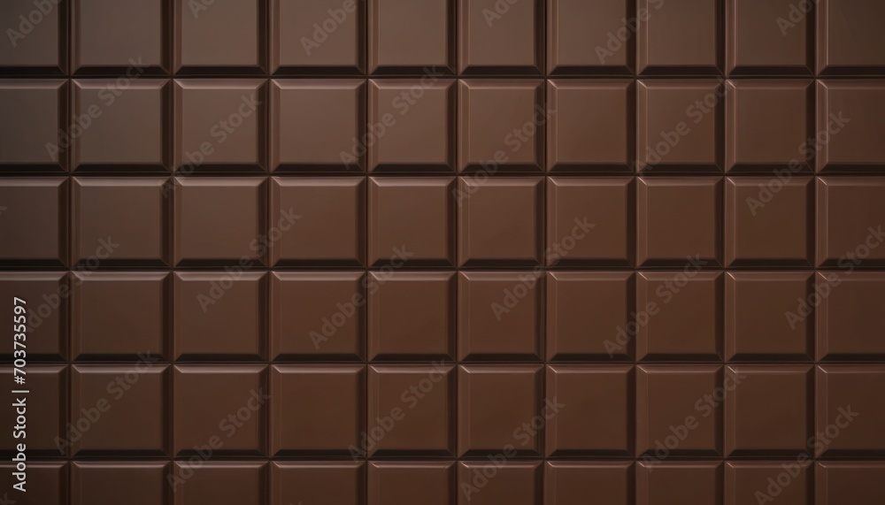  a close up of a chocolate bar with a lot of chocolate squares on the side of the bar and a few more chocolate squares on the side of the bar.
