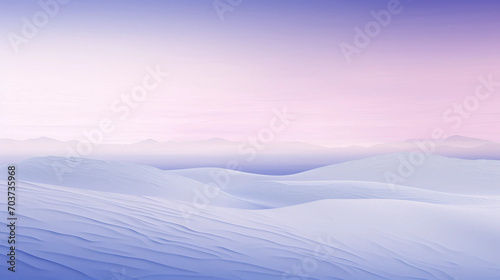 A Pastel Pink and Violet Winter Landscape Banner