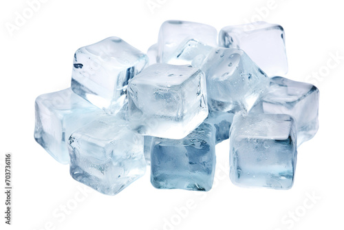 Icecubes Isolated on transparent background