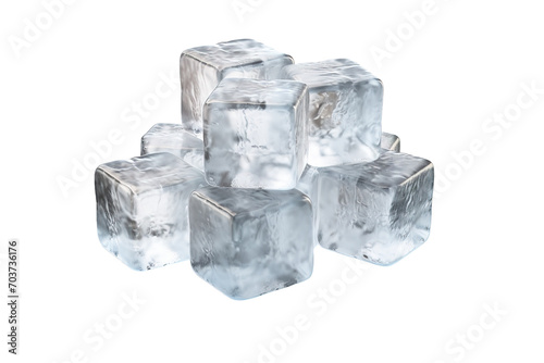 Icecubes Isolated on transparent background