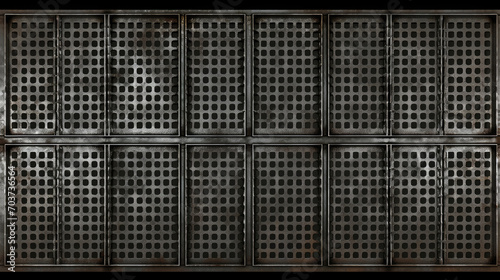 metal grid background, A collection of metal grated cells suitable for industrial, construction or technology-themed designs. Perfect for adding texture and depth to backgrounds, banners, and websites