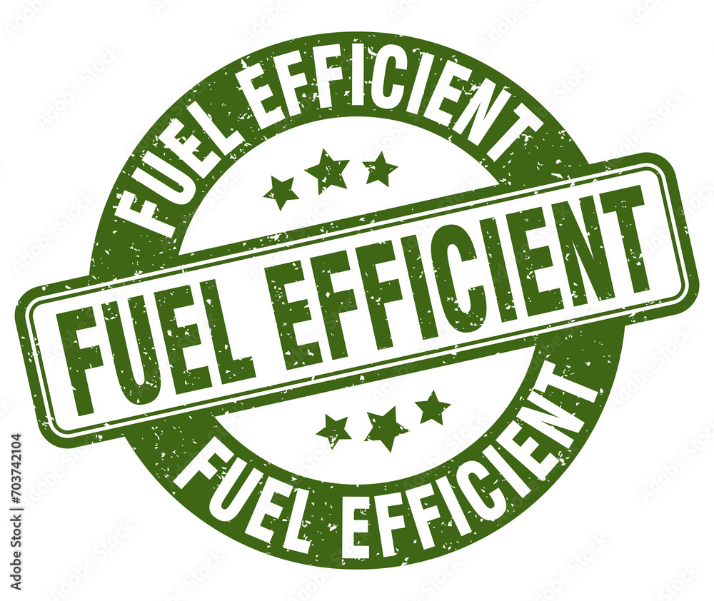 fuel efficient stamp. fuel efficient label. round grunge sign fuel efficient stamp. fuel efficient label. round grunge sign