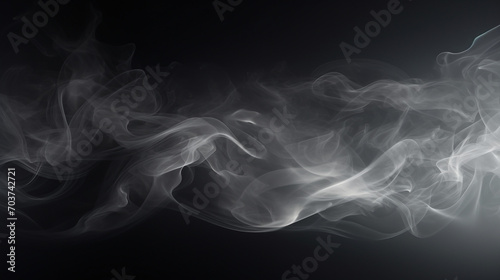 Minimalistic Fog Dance: Abstract Smoke Texture with Dramatic Stormy Clouds
