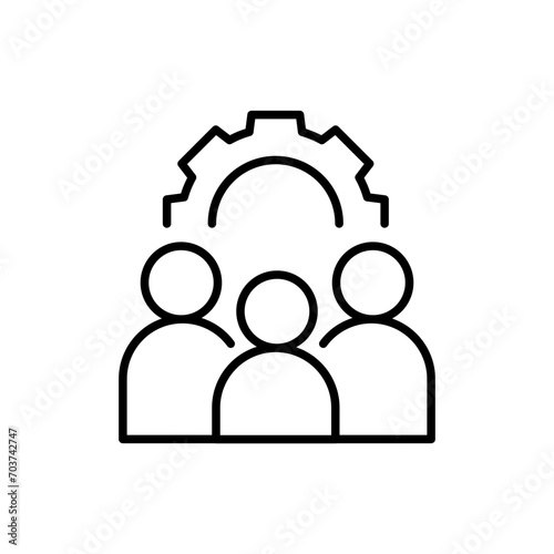Repair group outline icons, minimalist vector illustration ,simple transparent graphic element .Isolated on white background