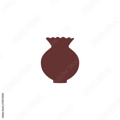 set of brown vase colors vase