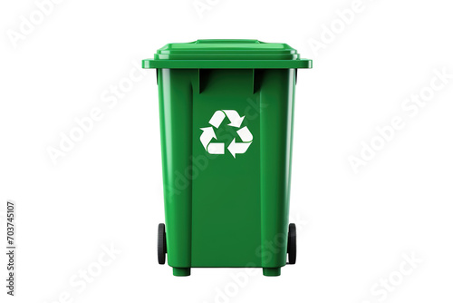 garbage container Isolated on transparent background photo