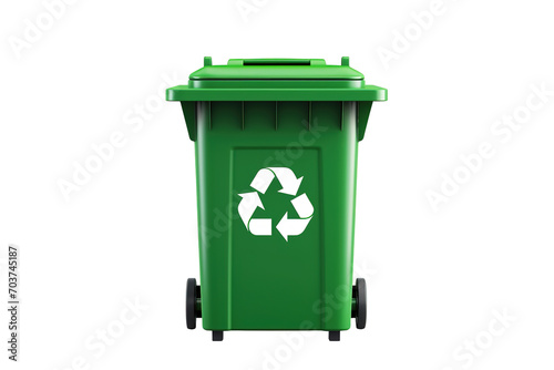 garbage container Isolated on transparent background