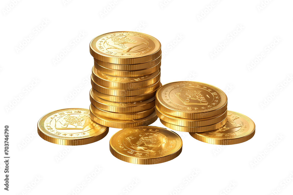 goldcoin Isolated on transparent background goldcoin Isolated on transparent background