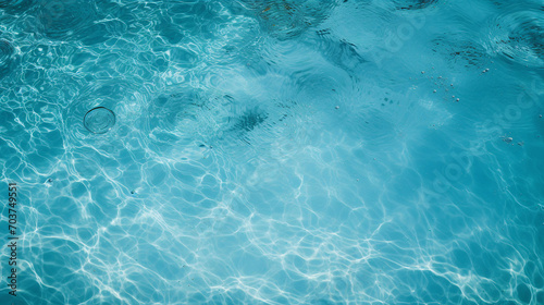 Swimming Pool Serenity: Capturing the Textured Blue Waters