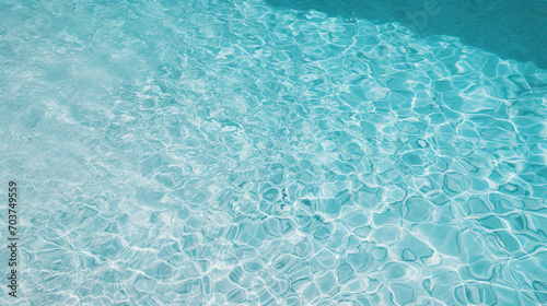 Blue Oasis: Textured Water in the Refreshing Swimming Pool
