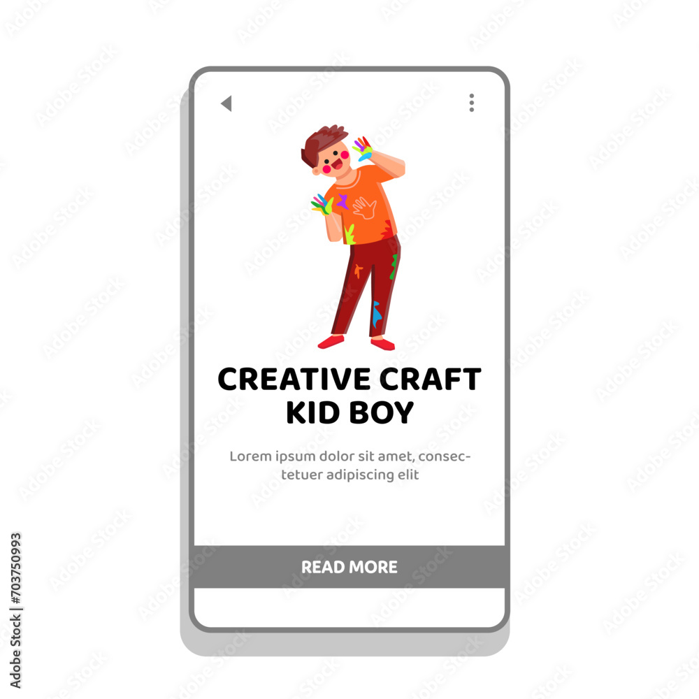school creative craft kid boy vector. children child, paint hand, table kindergarten school creative craft kid boy web flat cartoon illustration school creative craft kid boy vector. children child, paint hand, table kindergarten school creative craft kid boy web flat cartoon illustration