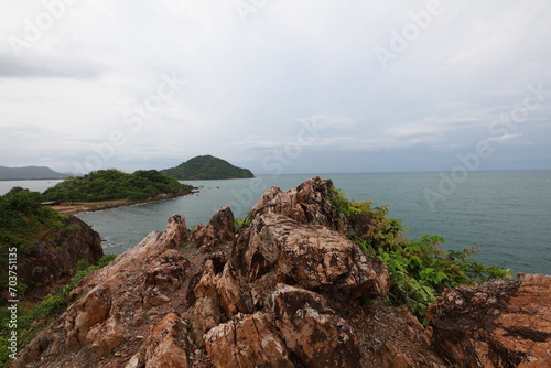 Travel View point at Chantaburi province, Thailand. Mountain Sea View Point photo