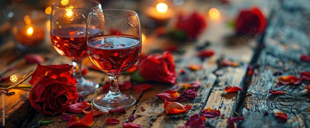 Saint Valentines Day Celebration Wineglasses Red, HD, Background Wallpaper, Desktop Wallpaper