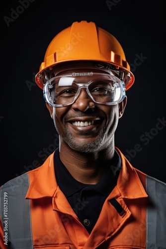Professional smiling constr...
