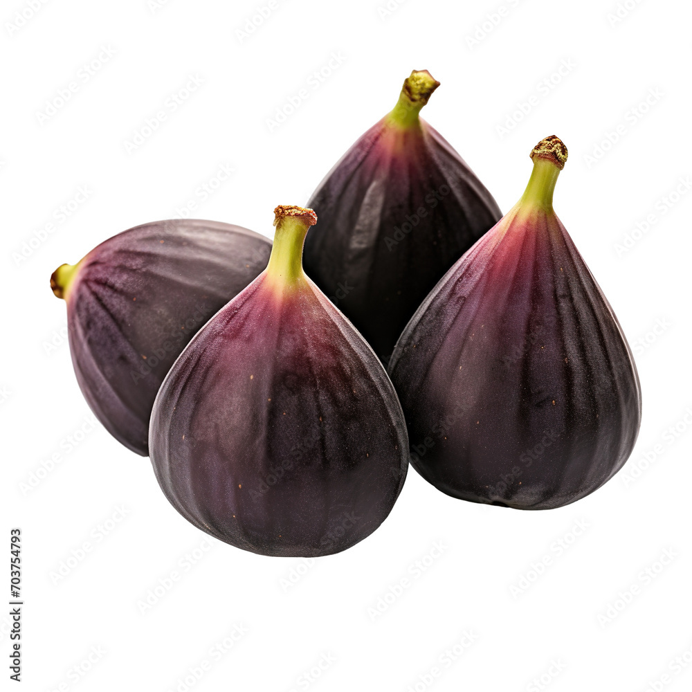 Obraz premium dark figs Isolated on transparent background