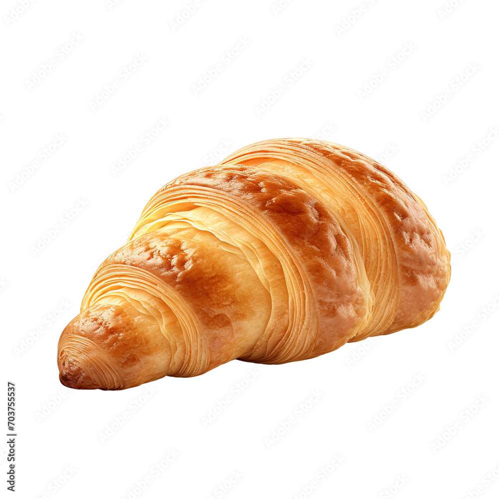 croissant Isolated on transparent background