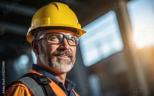 Professional smiling constr...