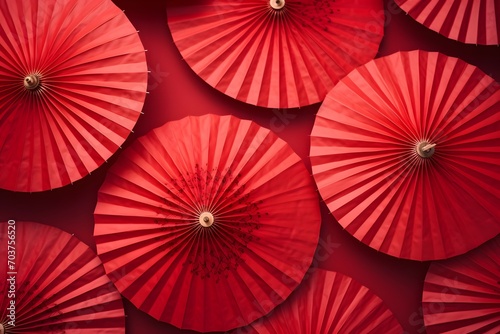 vivid-red-umbrella-pattern-detail