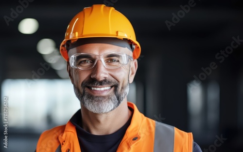 Professional smiling constr...