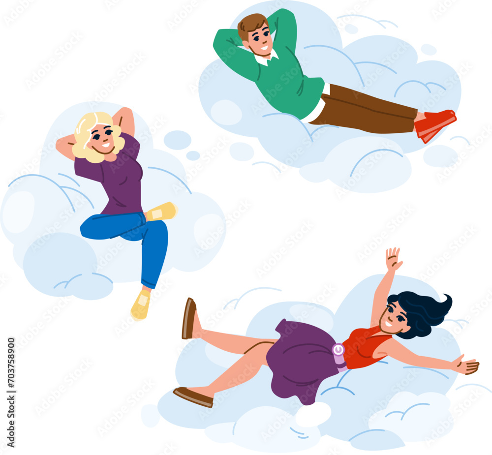Obraz premium woman carefree people vector. young girl, home smile, autumn fun woman carefree people character. people flat cartoon illustration