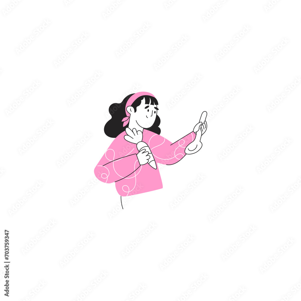 set of people posing half body in pink pose set of people posing half body in pink pose