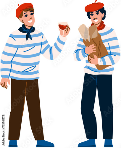 happy french man vector. eat headshot, australian tuscany, latin wo happy french man character. people flat cartoon illustration
