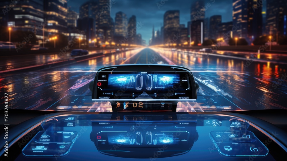 self driving, Head Up Display, autonomous car, Generative AI self driving, Head Up Display, autonomous car, Generative AI