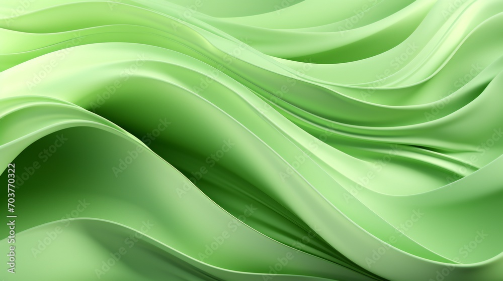 Fototapeta premium Close-up shots of wavy green leaves create a calming and immersive wallpaper