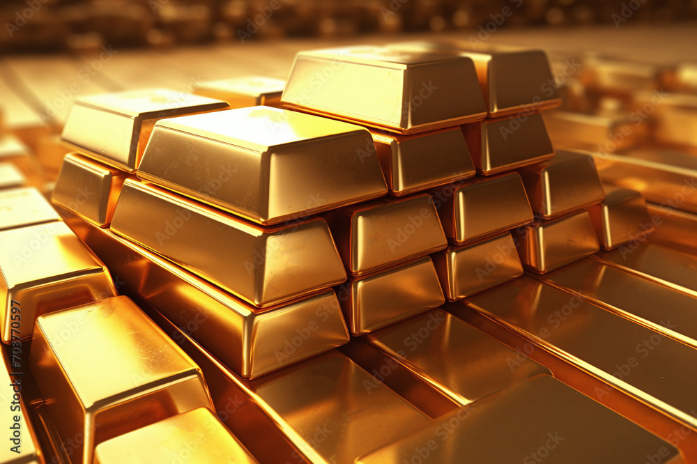 Gold bars of gold, storage of money and reserves Gold bars of gold, storage of money and reserves