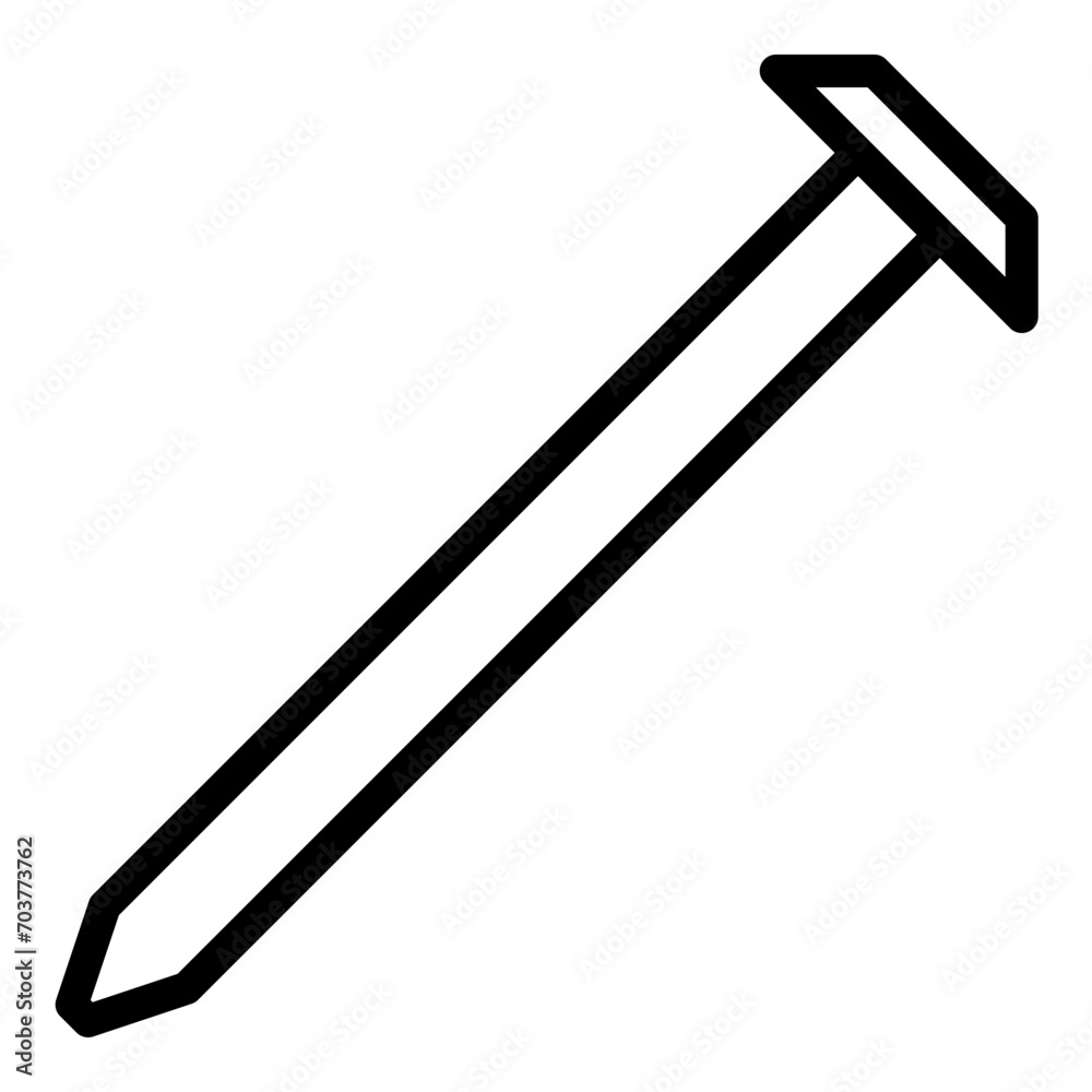 Screw icon or logo illustration outline black style Screw icon or logo illustration outline black style