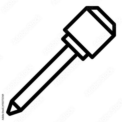 Srewdriver icon or logo illustration outline black style