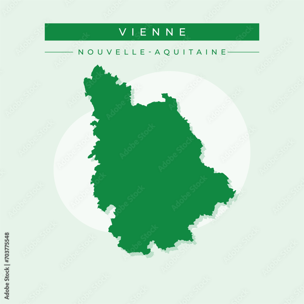 Vector illustration vector of Vienne map France