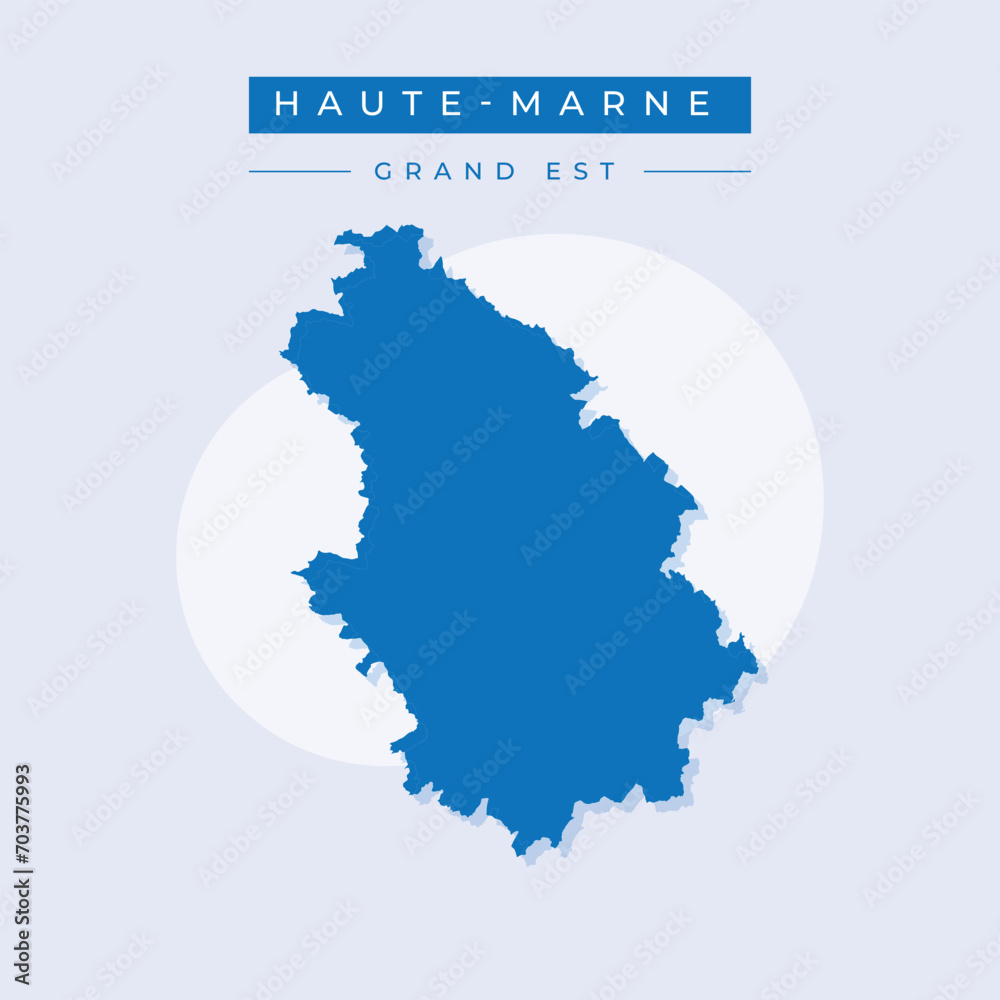 Vector illustration vector of Haute-Marne map France Vector illustration vector of Haute-Marne map France