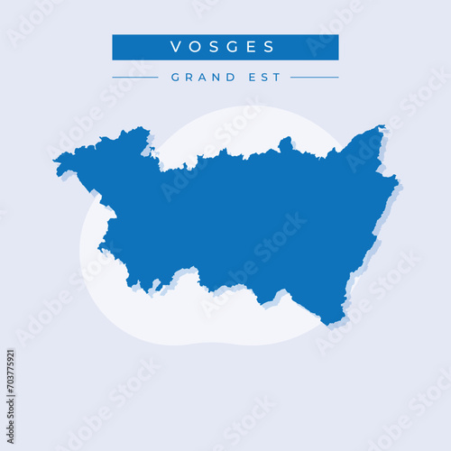 Vector illustration vector of Vosges map France