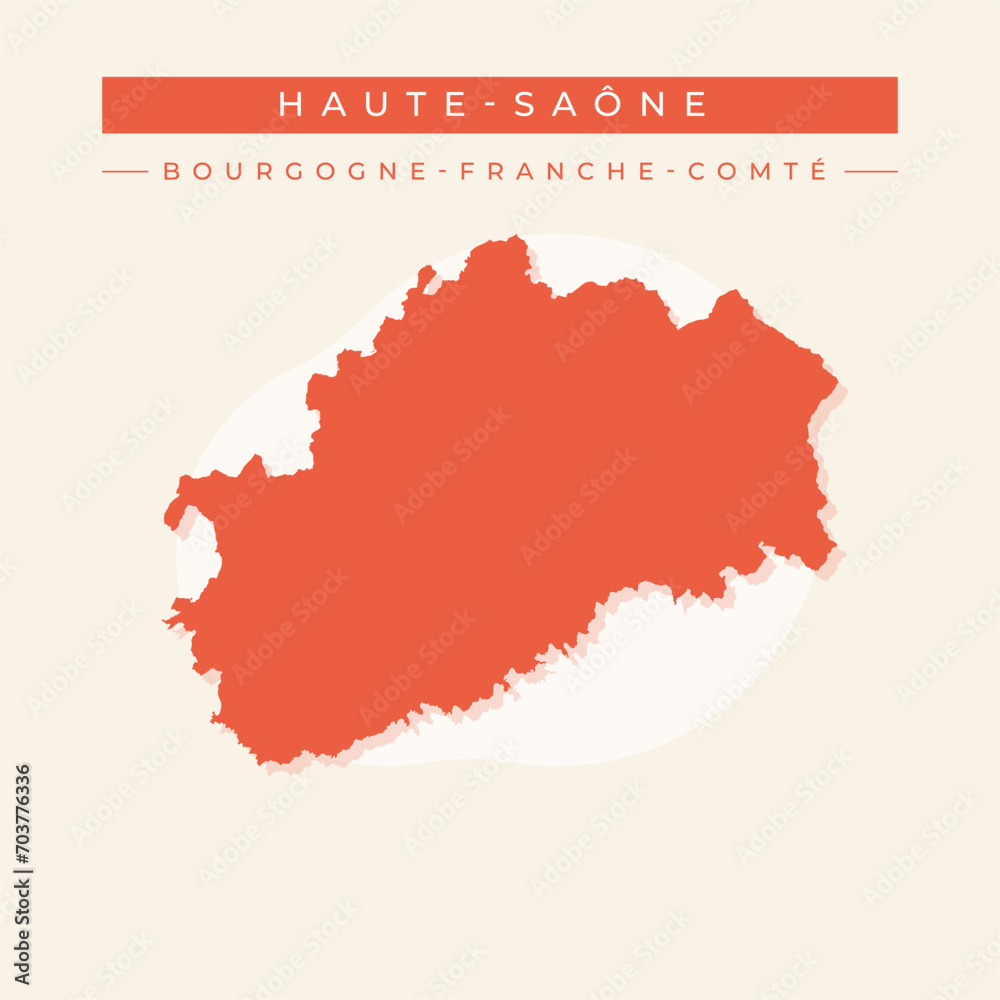 Vector illustration vector of Haute-Saone map France