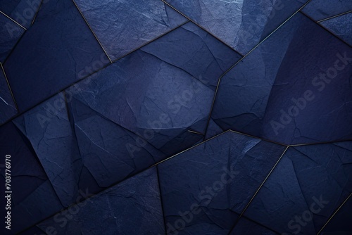 Dark blue-indigo background. The texture of bricks and tiles. Textured backdrop in the form of smooth leather