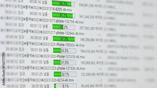 Status bar of data transmission over internet, cyber security, internet security connection