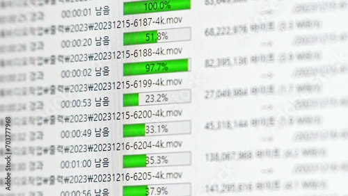 Status bar of data transmission over internet, cyber security, internet security connection