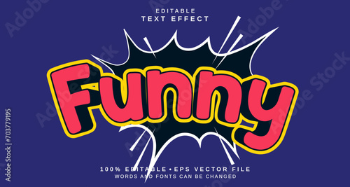 Editable text style effect - Funny text style theme.