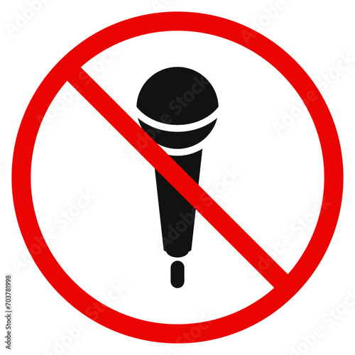 Karaoke Forbidden Sign