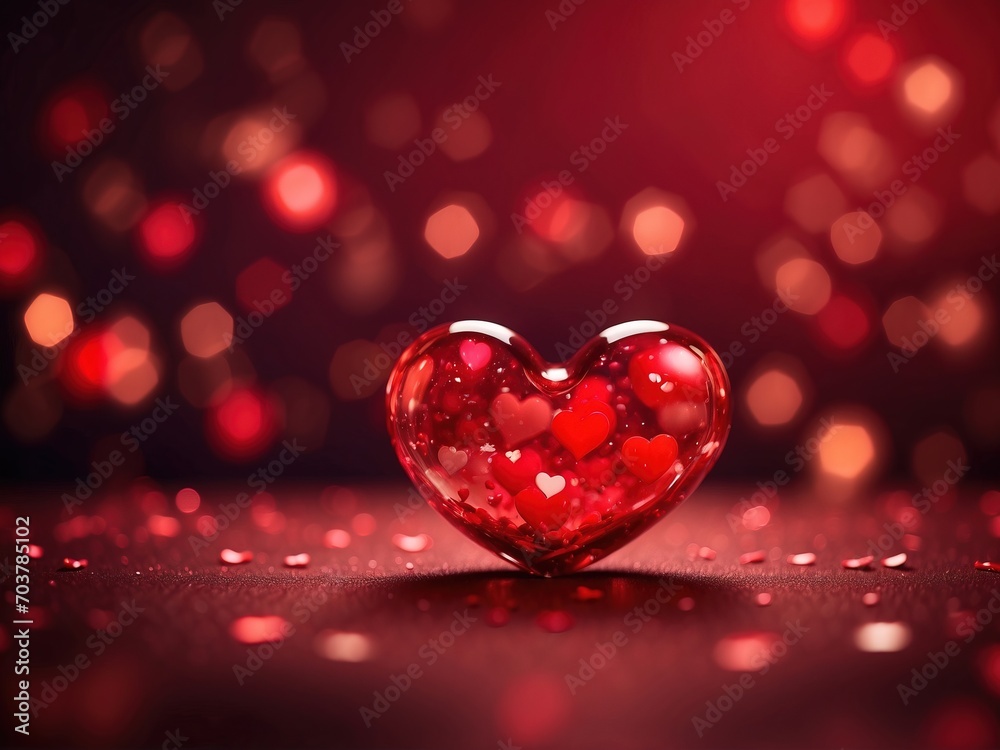 Red hearts background Red hearts background