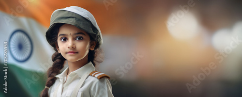 The Young Indian Girl. A fictional character created by Generative AI.